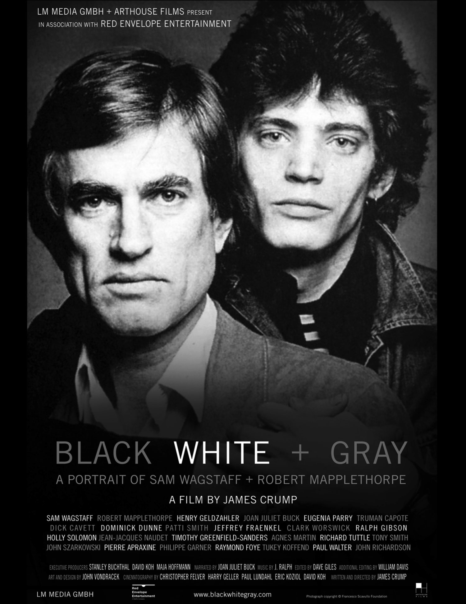 Poster for documentary film Black White + Gray