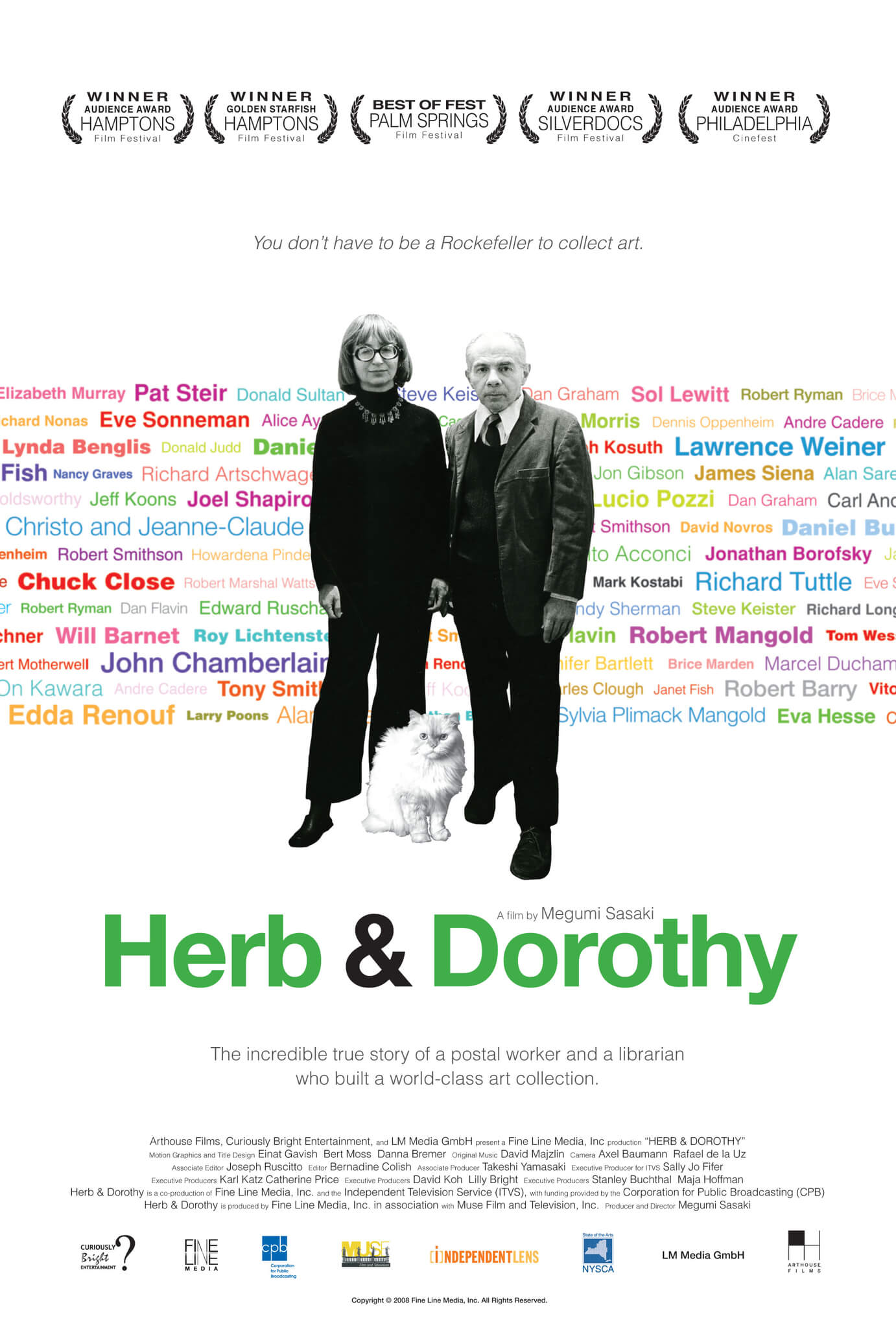 Poster for Herb & Dorothy, a film by Megumi Sasaki, and produced by Arthouse Films